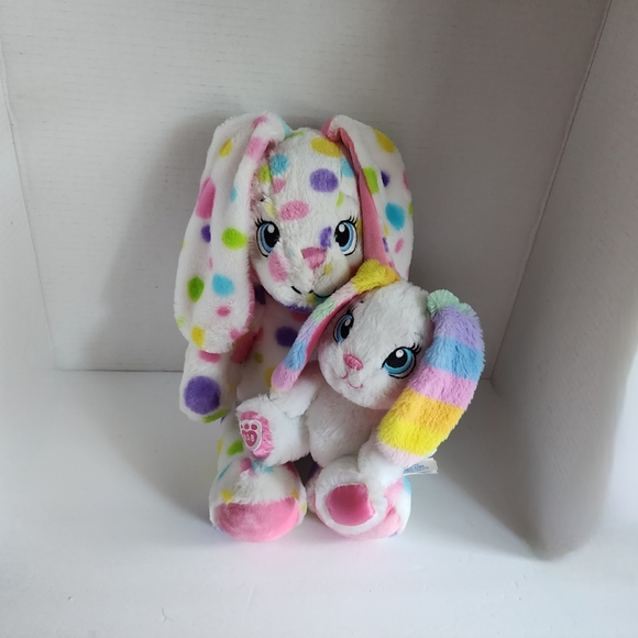 Build-A-Bear Spotty Dotty Rabbit with Smallfrys White Baby Bunny Set - Picture 2 of 10